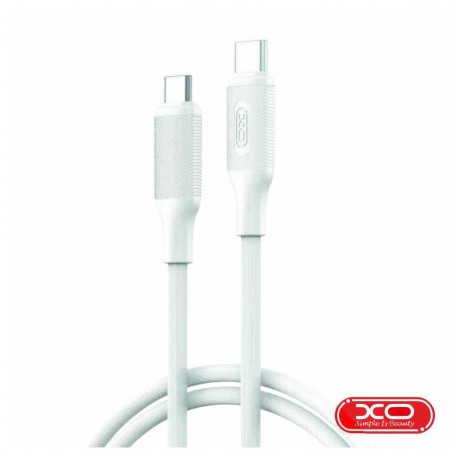 Cabo USB-C Macho / USB-C Macho 1m 60W PD Branco - XO