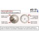 Módulo LED Circular c/ ímans Ø128mm 230VAC 12W 1000lm 6400K (branco frio) - Techtouch