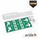 Aplique Emergência Horizontal LED 3.8W C/8 Sinaléticas - AVIDE