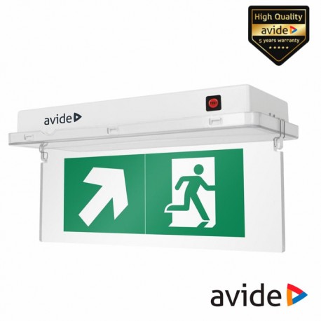 Aplique Emergência Horizontal LED 3.8W C/8 Sinaléticas - AVIDE