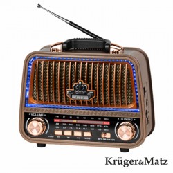 Rádio Portátil FM/AM/SW e MP3 Classica - KRUGERMATZ