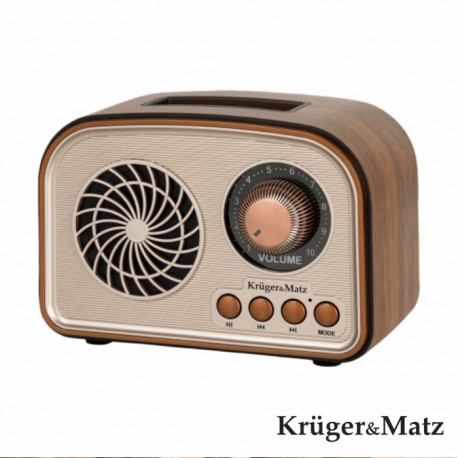 Rádio Portátil FM/BT/AUX/SD - KRUGERMATZ