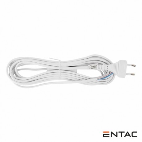 Cabo Alimentação C/ Interruptor 5m Branco - ENTAC