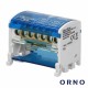 Bloco de Distribuição Energia 4 Fileiras P/ 7 Cabos - ORNO