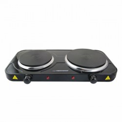 Fogão Elétrico 2 Placas Preto 2500W