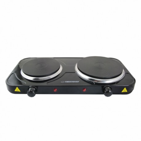 Fogão Elétrico 2 Placas Preto 2500W