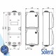 Tomada Elétrica Superfície 2x Schuko Vertical IP44 - SOLERA
