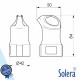 Ficha Schuko Fêmea 2P+E 16A 250V Preto - SOLERA
