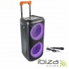 Coluna Amplificada 2x10" 1400W LED USB/MicroSD/AUX/TWS - IBIZA