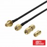 Cabo RP-SMA Macho/Fêmea c/ 2 adaptadores 5m - ALPHA